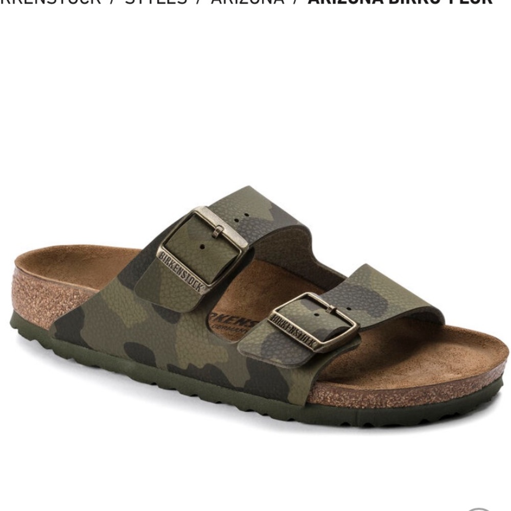 Camo Birkenstocks! Brand new still in box!!!